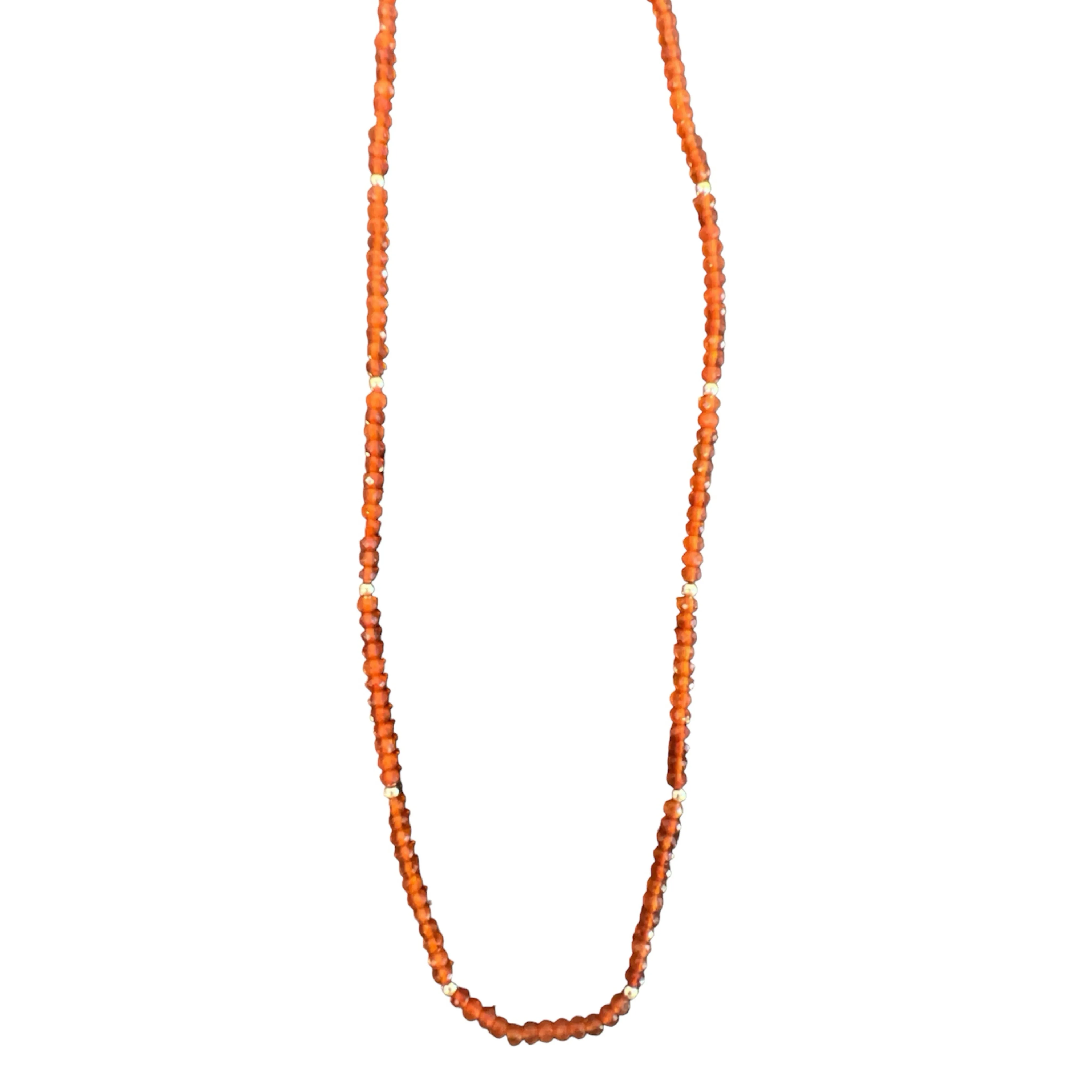 Beaded Carnelian Necklace