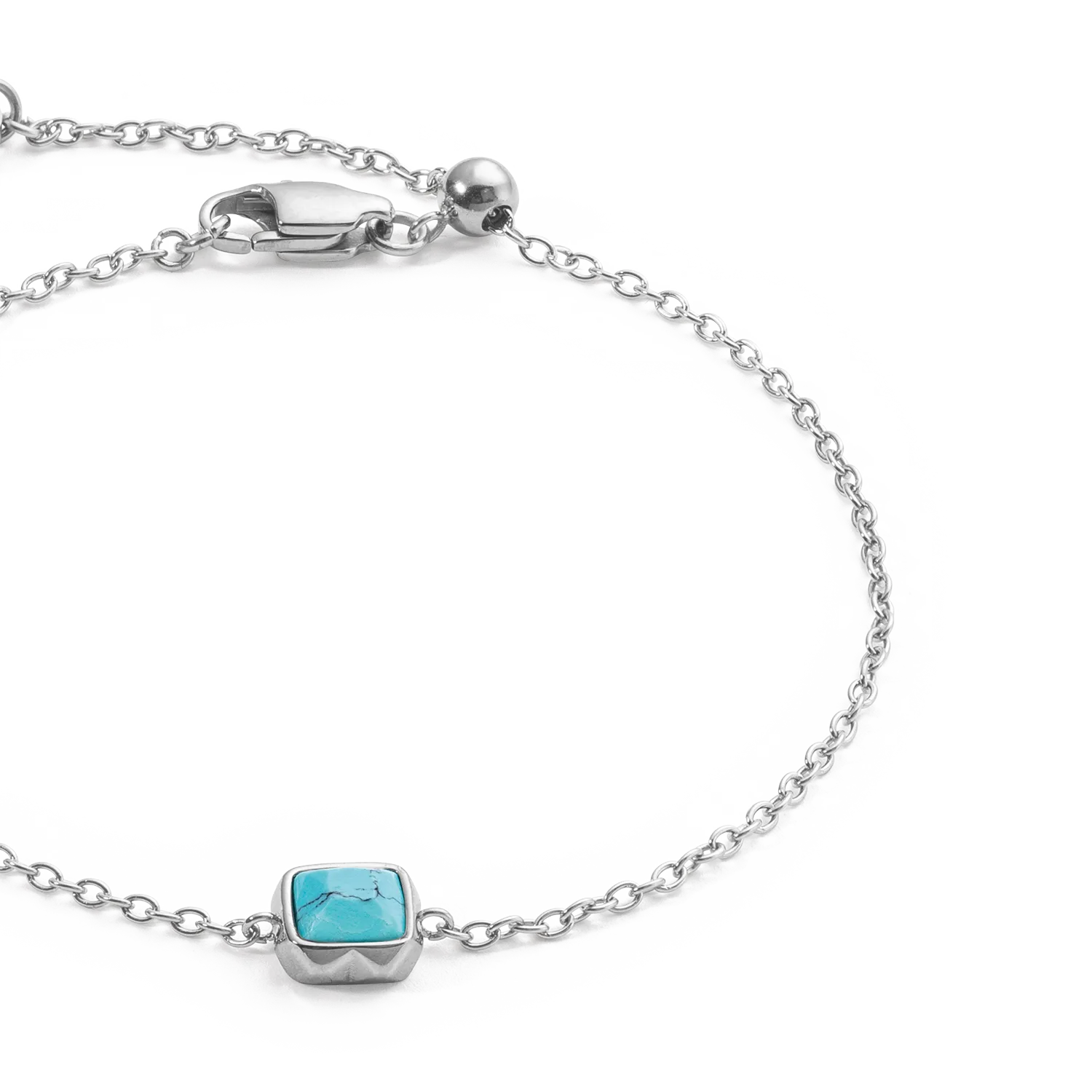 Birthstone December Bracelet Turquoise Silver