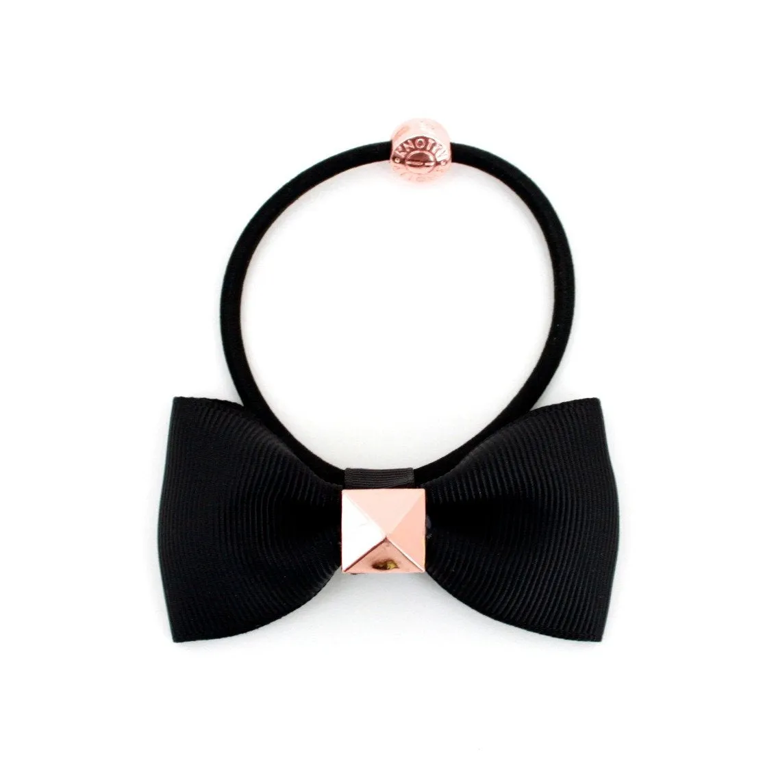 Bow With Rose Gold Pyramid Stud | More Colors Available