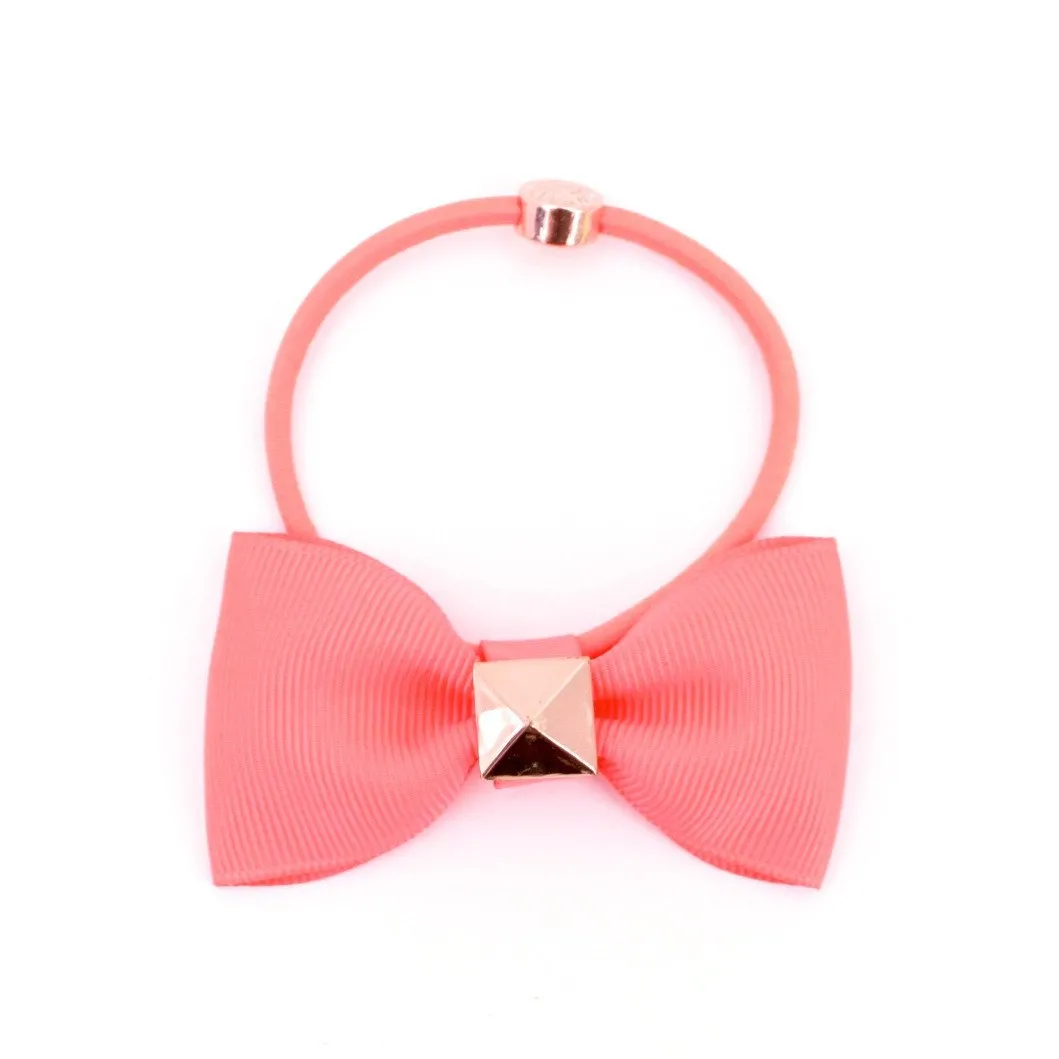 Bow With Rose Gold Pyramid Stud | More Colors Available