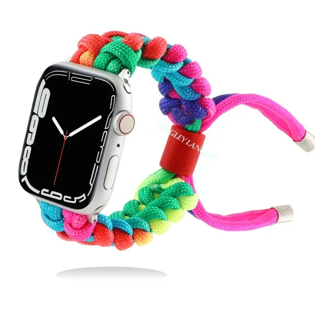 Braided Sport Strap iWatch Woven Wristband |Watchband| Series 7 6 5 4