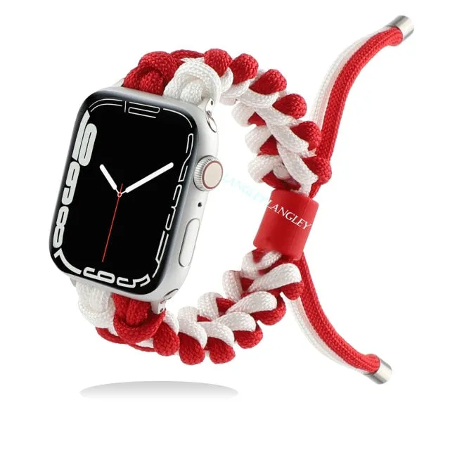 Braided Sport Strap iWatch Woven Wristband |Watchband| Series 7 6 5 4