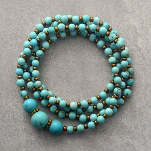 'Bunying' Natural Turquoise Beads Necklace