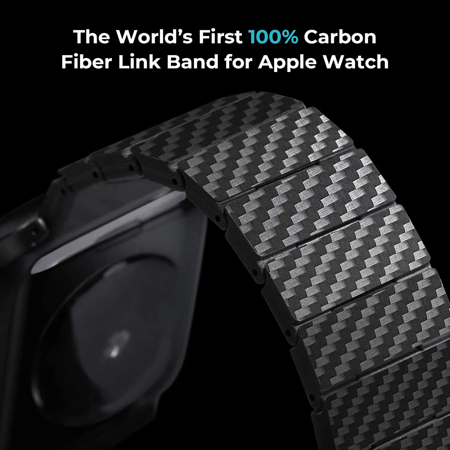 Carbon Fiber Strap Series 7 6 5 4 Lightweight Link-Belt Wristband