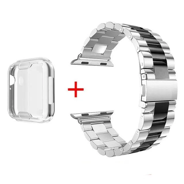 Case   Strap For Apple Series 6 5 Correa High-Quality Steel Bracelet