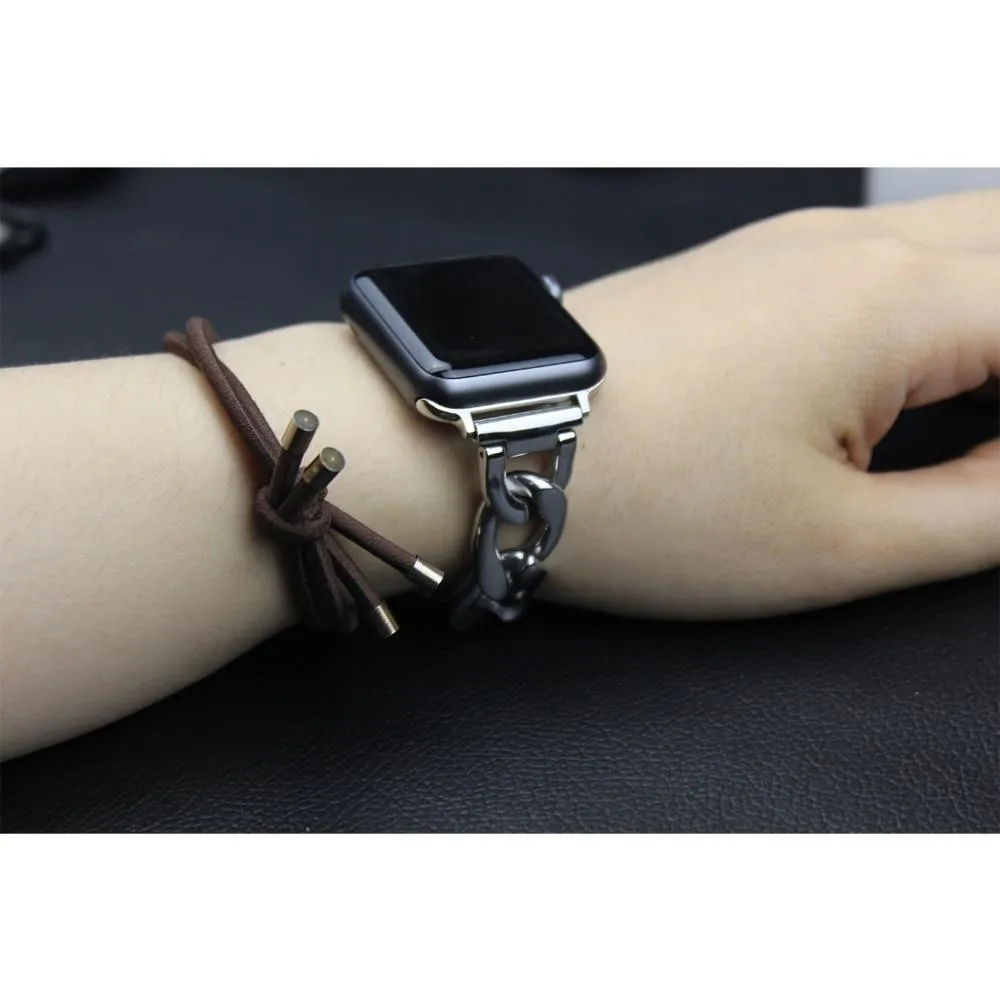 Chainlink Bracelet Strap Metal Wrist Belt Replacement Clock Series