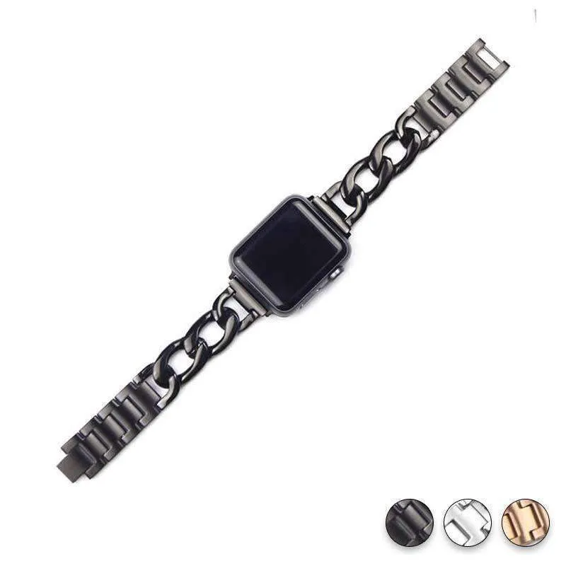 Chainlink Bracelet Strap Metal Wrist Belt Replacement Clock Series