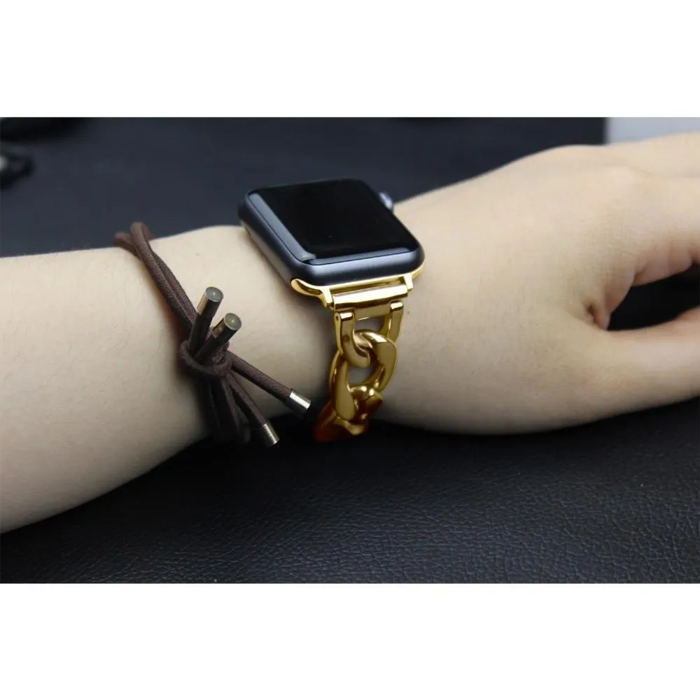 Chainlink Bracelet Strap Metal Wrist Belt Replacement Clock Series