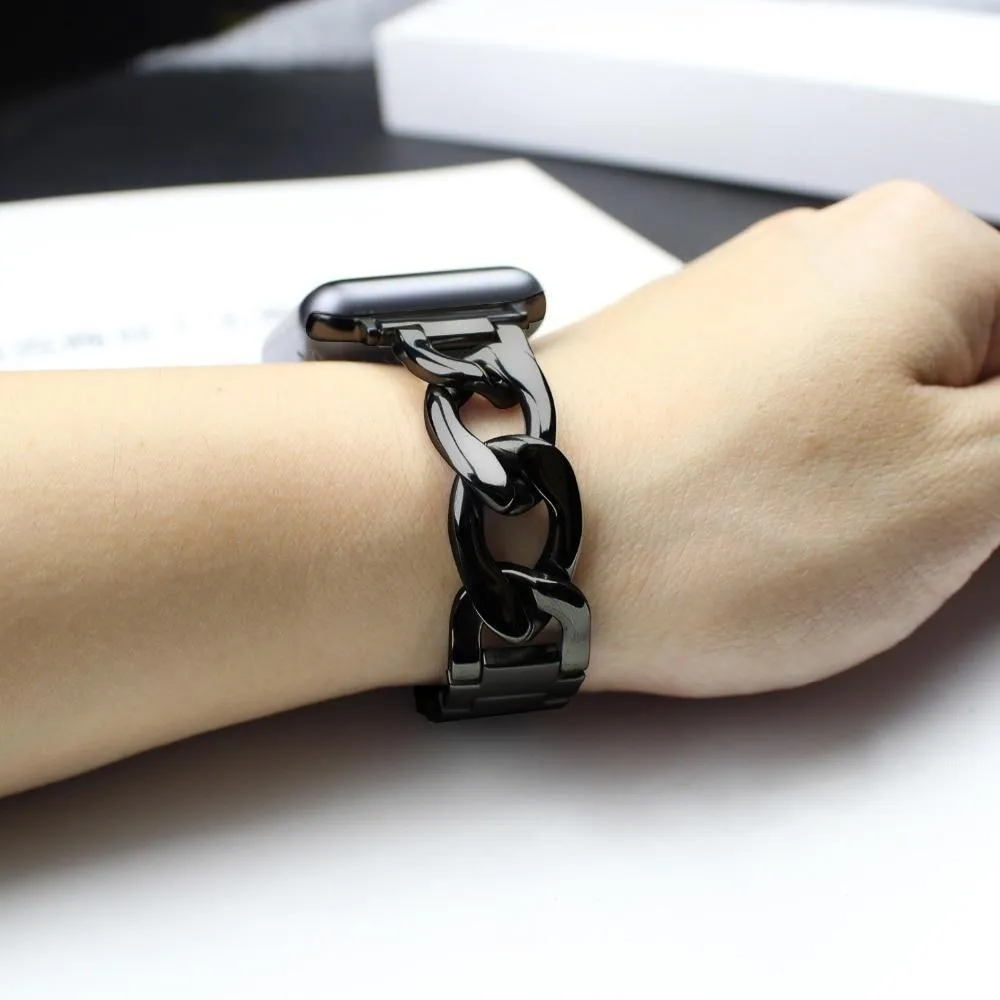 Chainlink Bracelet Strap Metal Wrist Belt Replacement Clock Series