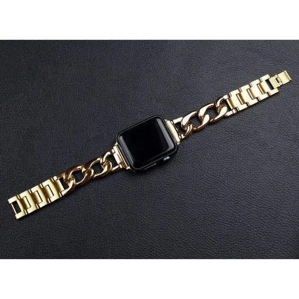 Chainlink Bracelet Strap Metal Wrist Belt Replacement Clock Series