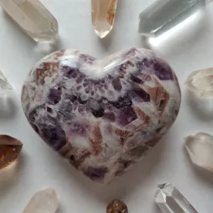 Chevron Amethyst Heart (#3)