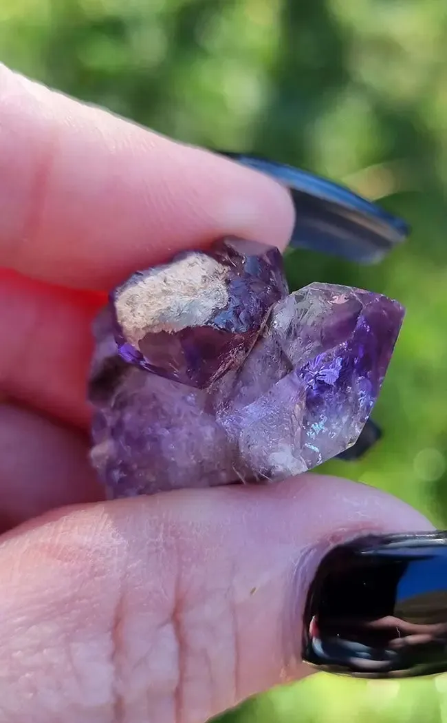 Chiredzi Amethyst Smoky Elestial Quartz Crystal