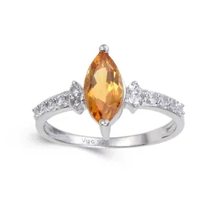 Citrine Marquise Tiara Ring