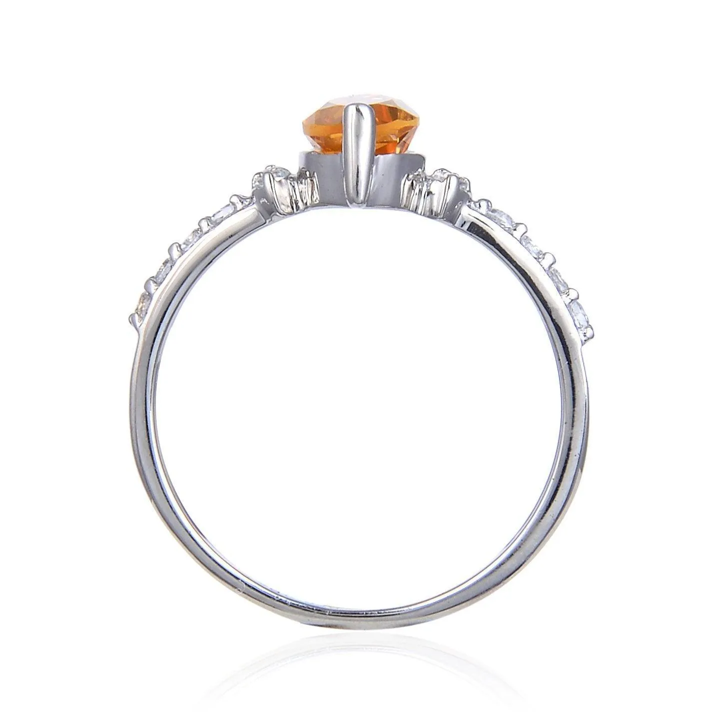 Citrine Marquise Tiara Ring