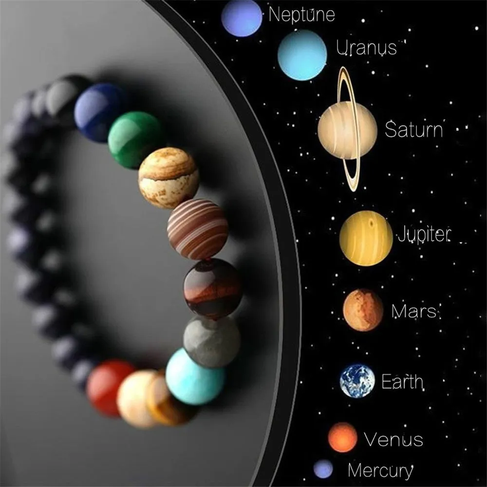 Colorful Planet Beaded Bracelet