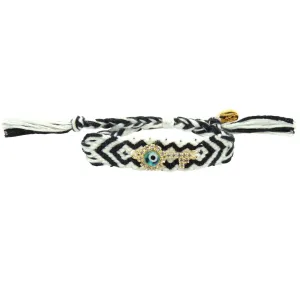 Diamante Key Charm Midi Friendship Bracelet