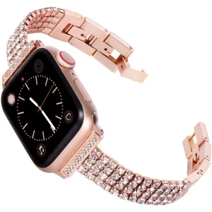 Diamond Strap Case For Apple Watch Band Series 7 6 5 4 Luxury Bracelet Quality Steel Strap iWatch 38mm 40mm 41mm 42mm 44mm 45mm |Watchbands|