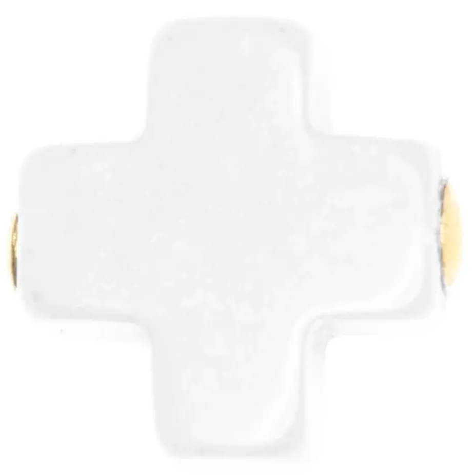 E Newton egirl Signature Cross 3mm Bead Bracelet