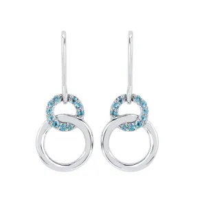 EARRINGS  RD G AQ 0.2