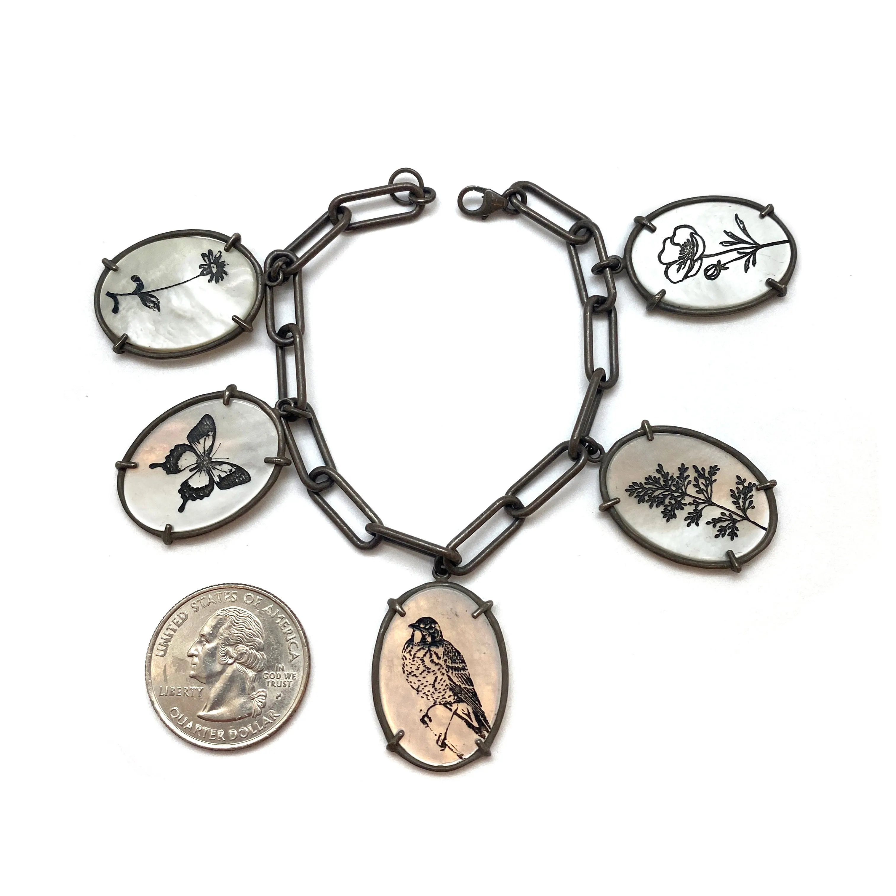 Flora and Fauna Charm Bracelet