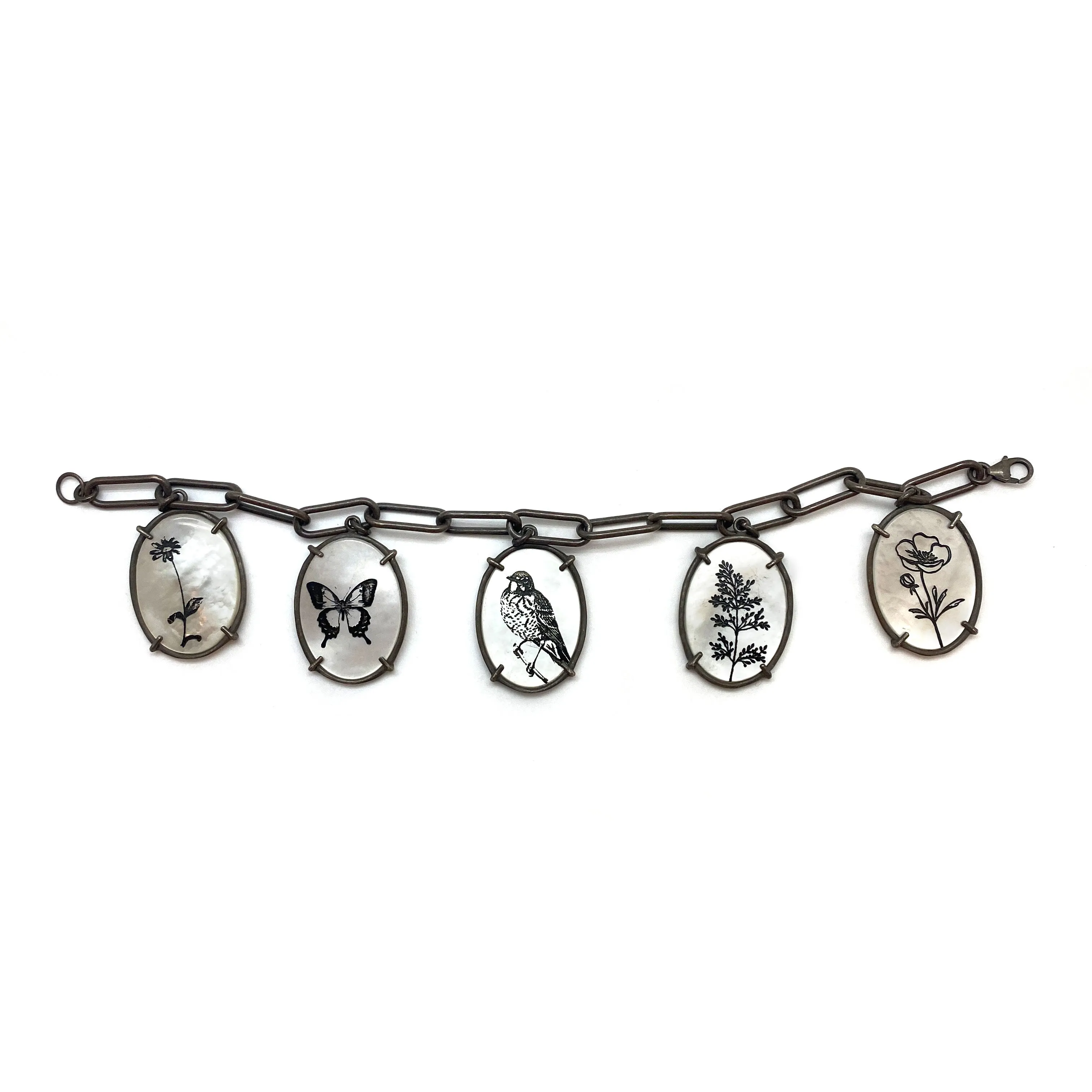 Flora and Fauna Charm Bracelet