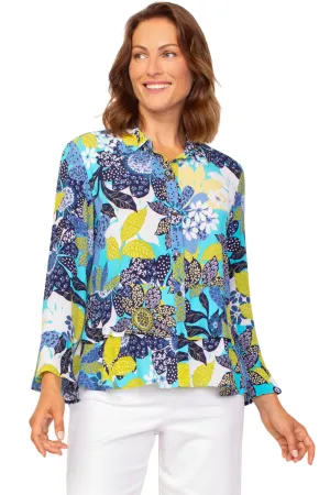 Floral Flounce Blouse