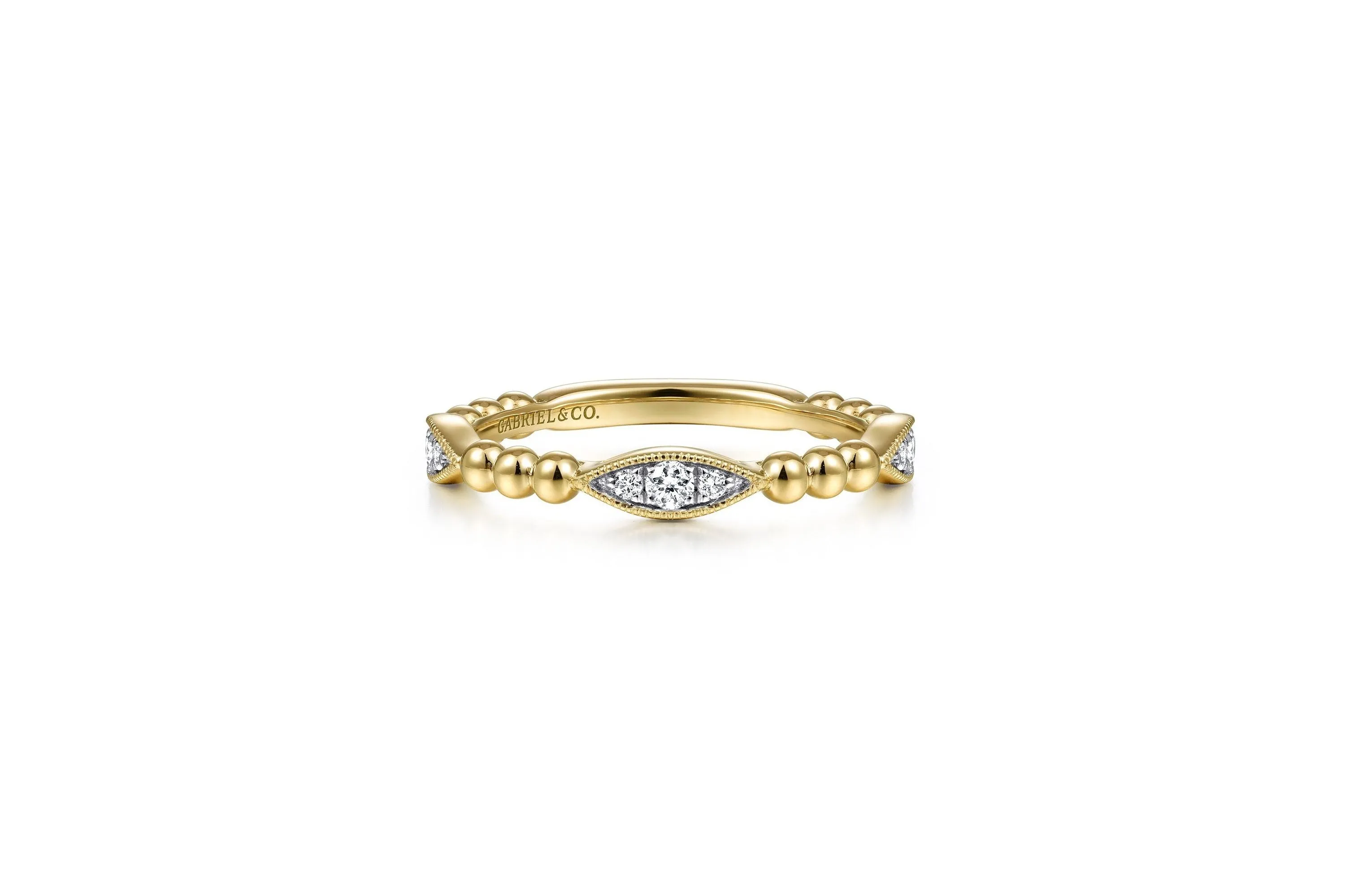 Gabriel & Co. 'Bujukan' Illusion Marquise Diamonds Stackable Ring