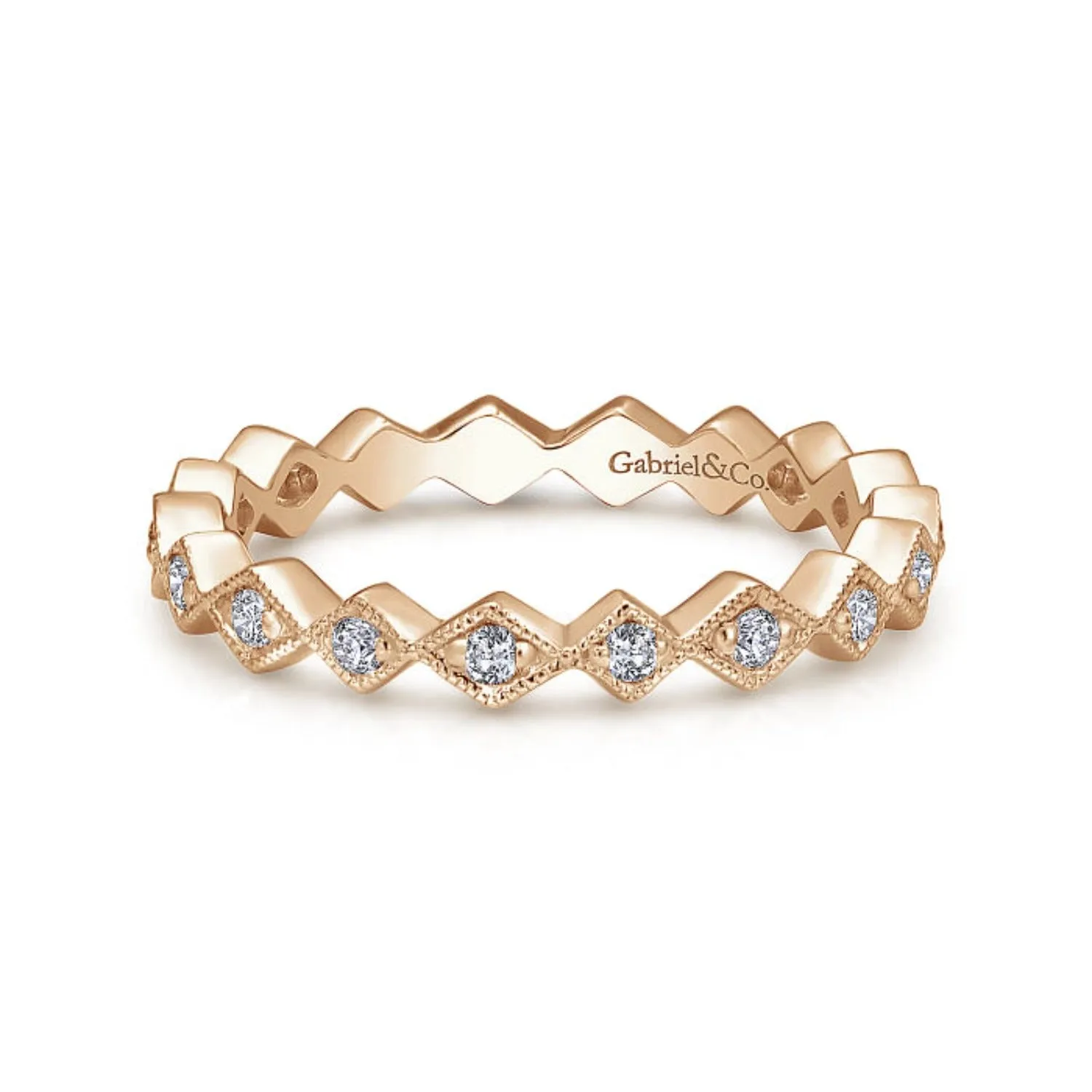 Gabriel & Co. "Harlequin" Stackable Ring