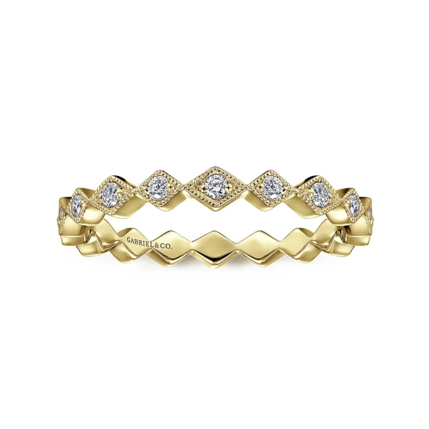 Gabriel & Co. "Harlequin" Stackable Ring