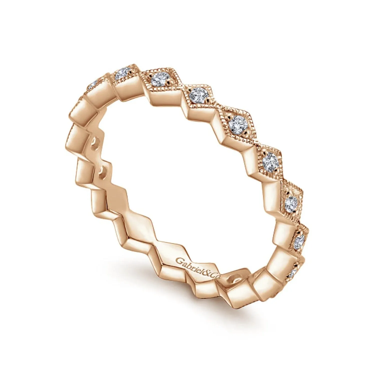 Gabriel & Co. "Harlequin" Stackable Ring