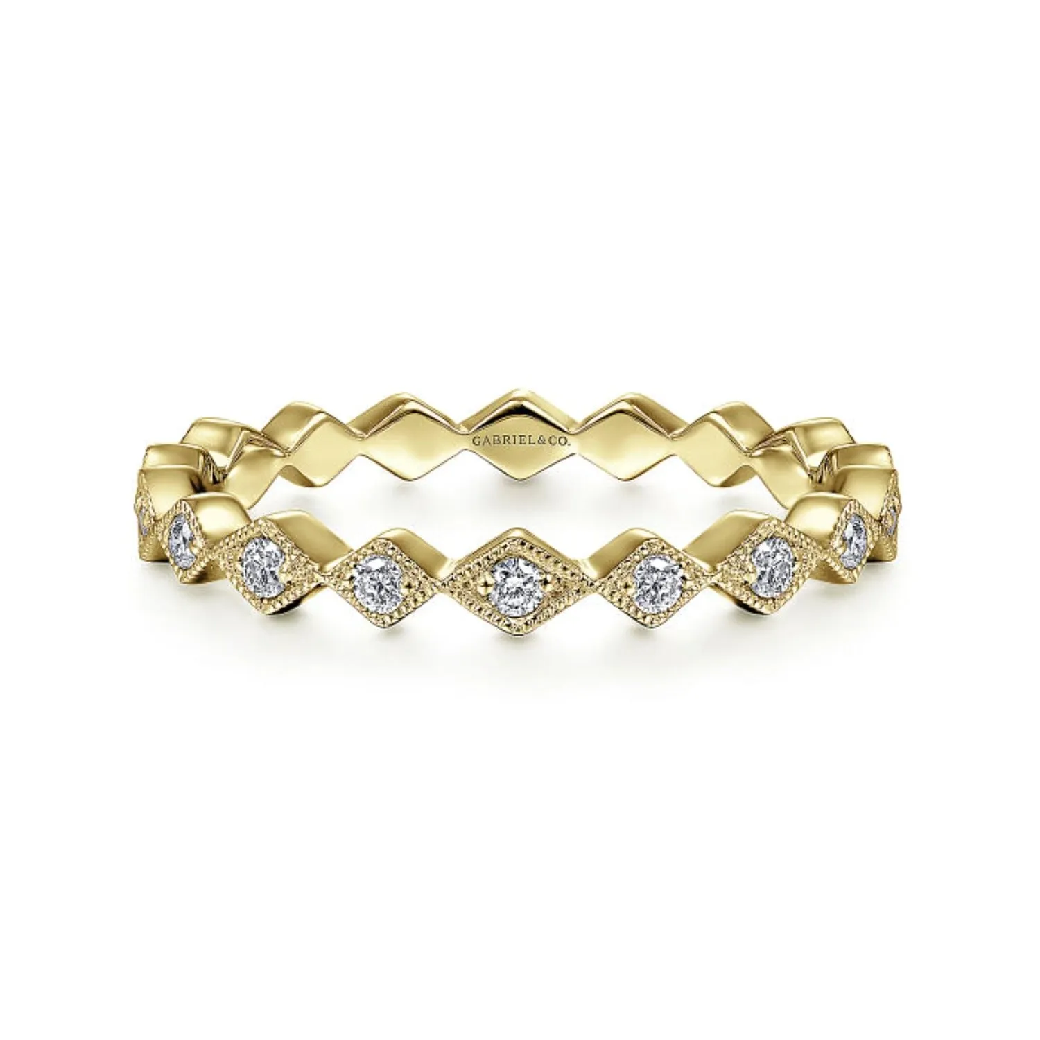 Gabriel & Co. "Harlequin" Stackable Ring