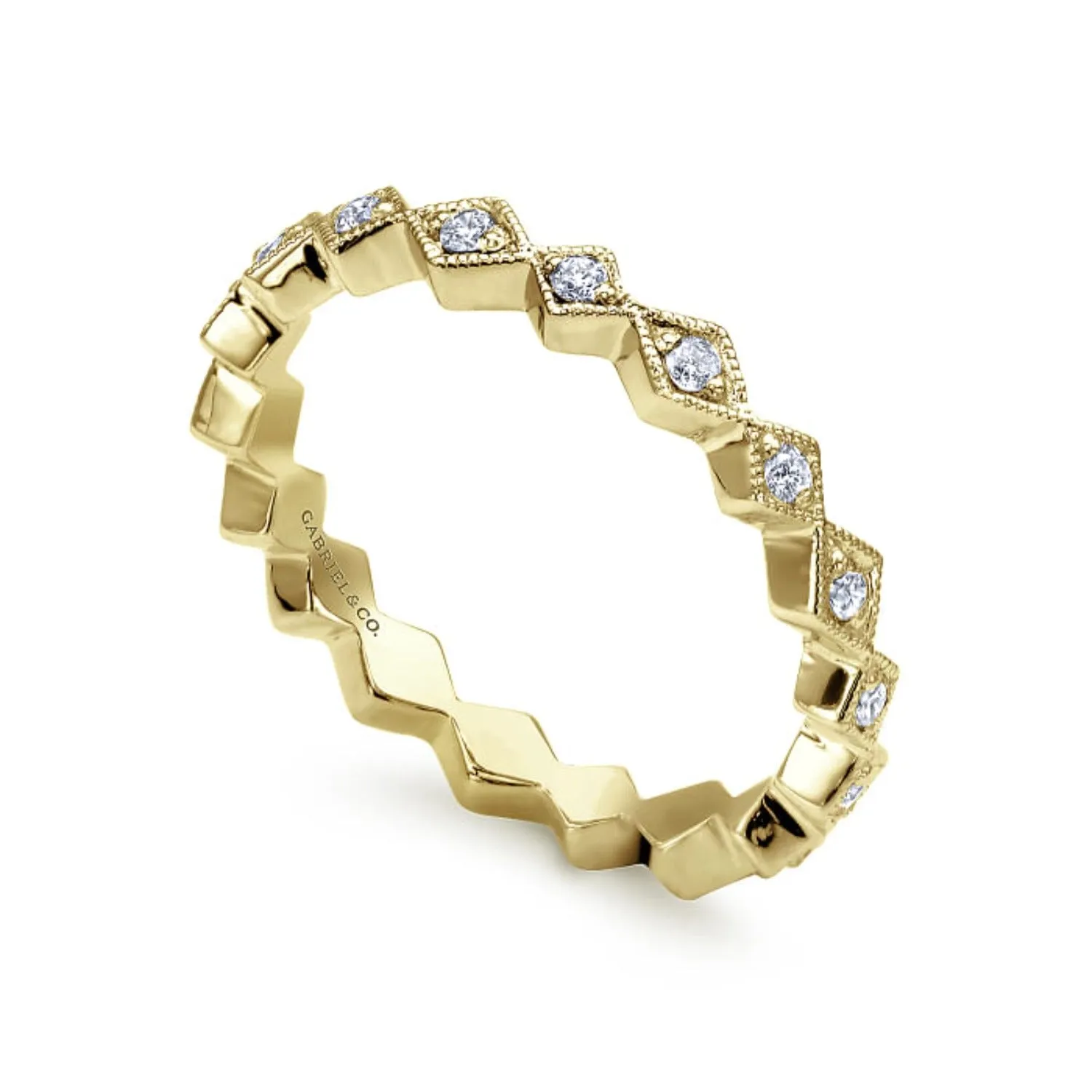 Gabriel & Co. "Harlequin" Stackable Ring