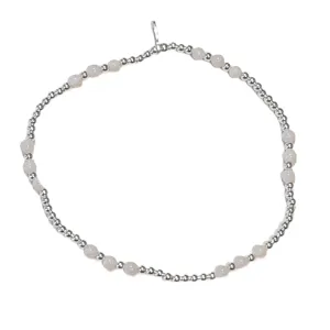 Gemma Stone bracelet White Agate