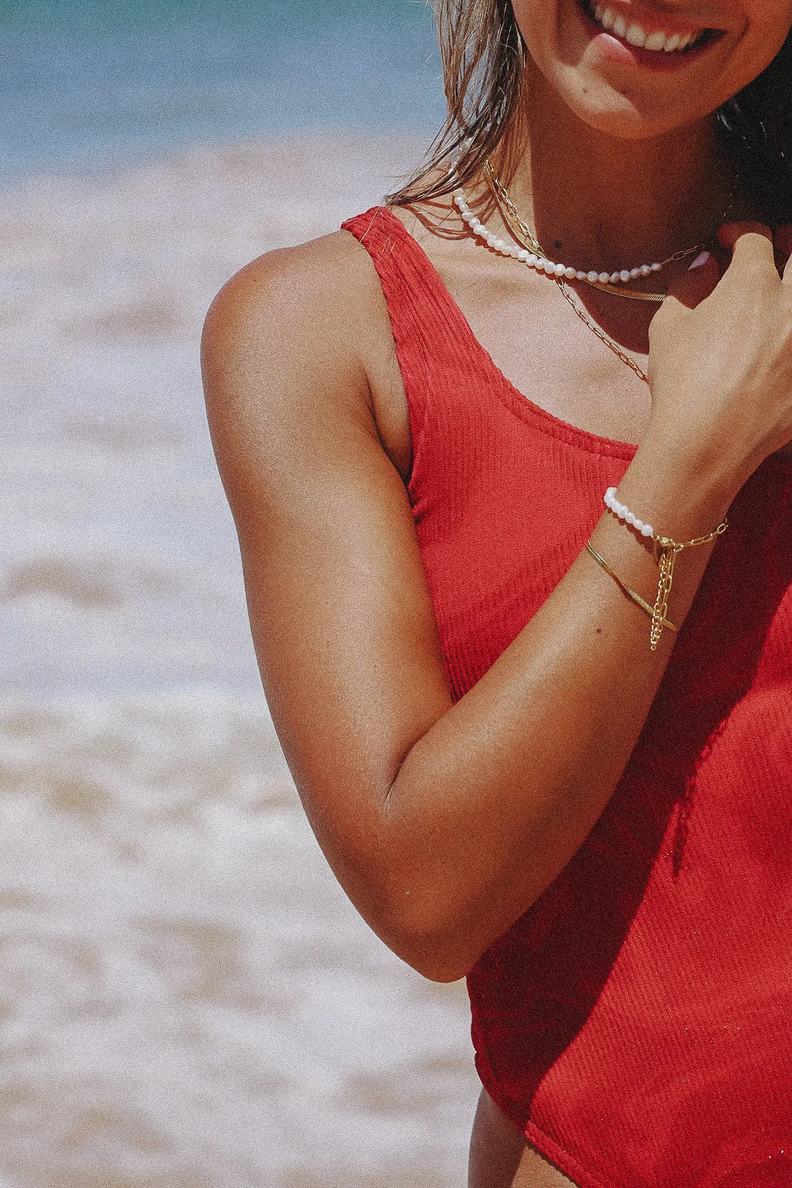 Gold Herringbone Bracelet