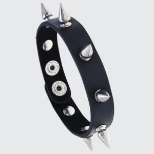 Gothic Rivet Spiked Bracelet