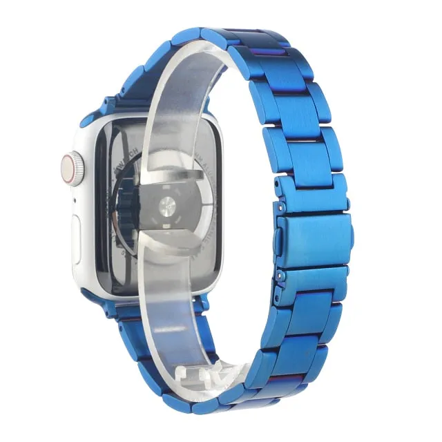 High-Quality Steel Band for Apple Watch Band Series 9 8 7 6 5 4 Quick Disassembly Bracelet iWatch