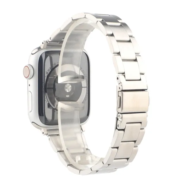 High-Quality Steel Band for Apple Watch Band Series 9 8 7 6 5 4 Quick Disassembly Bracelet iWatch