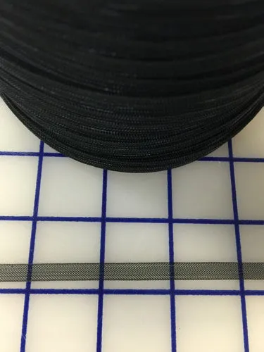 Horsehair: 1/4 inch Wide Heavy Black