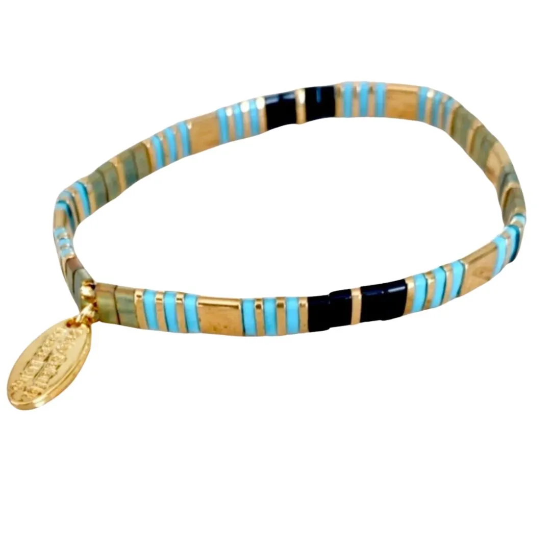 Ibiza Bracelet | Vibrant Turquoise & Bronze