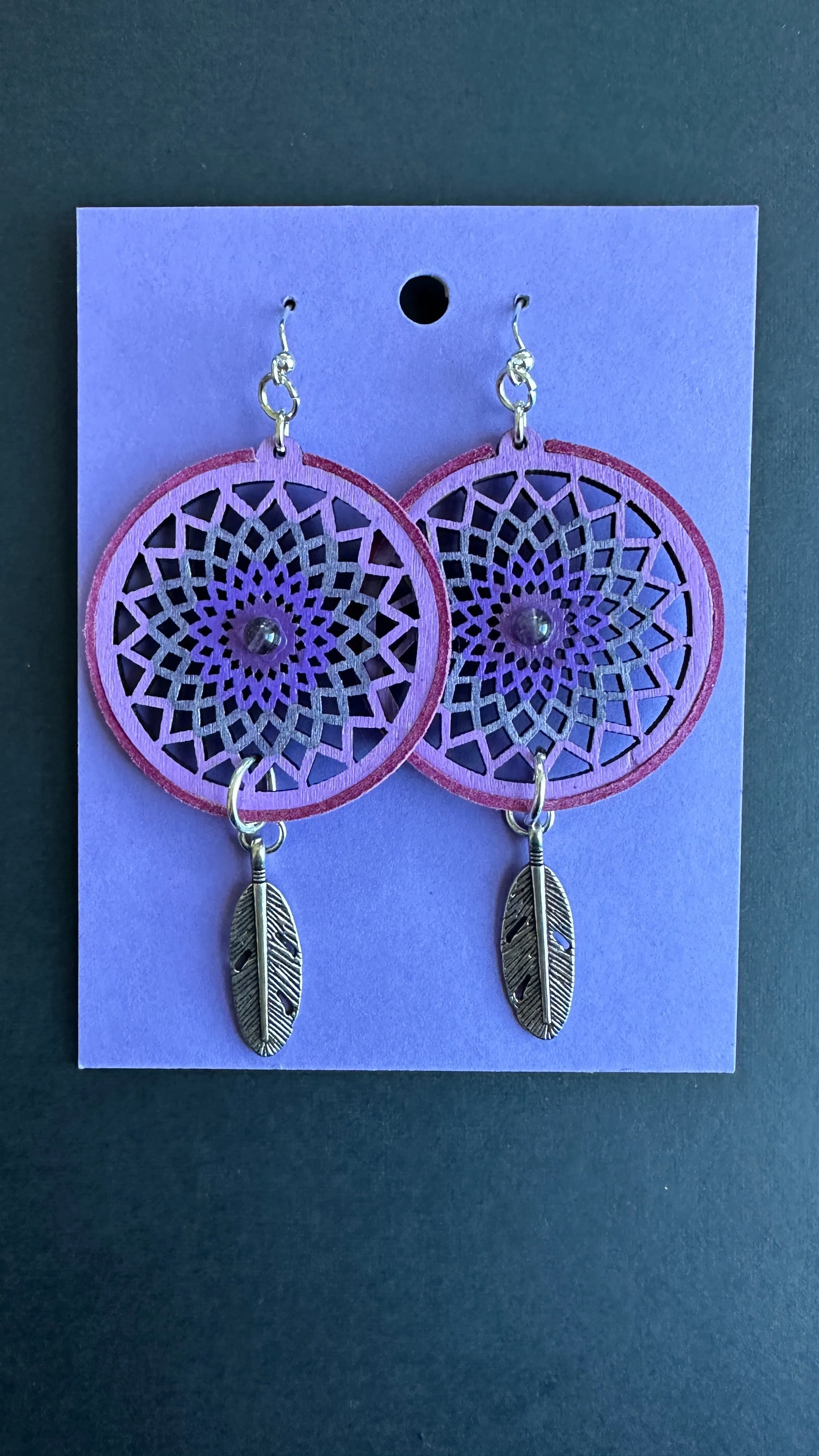 Indigenous Handmade Earrings - Dreamcatcher