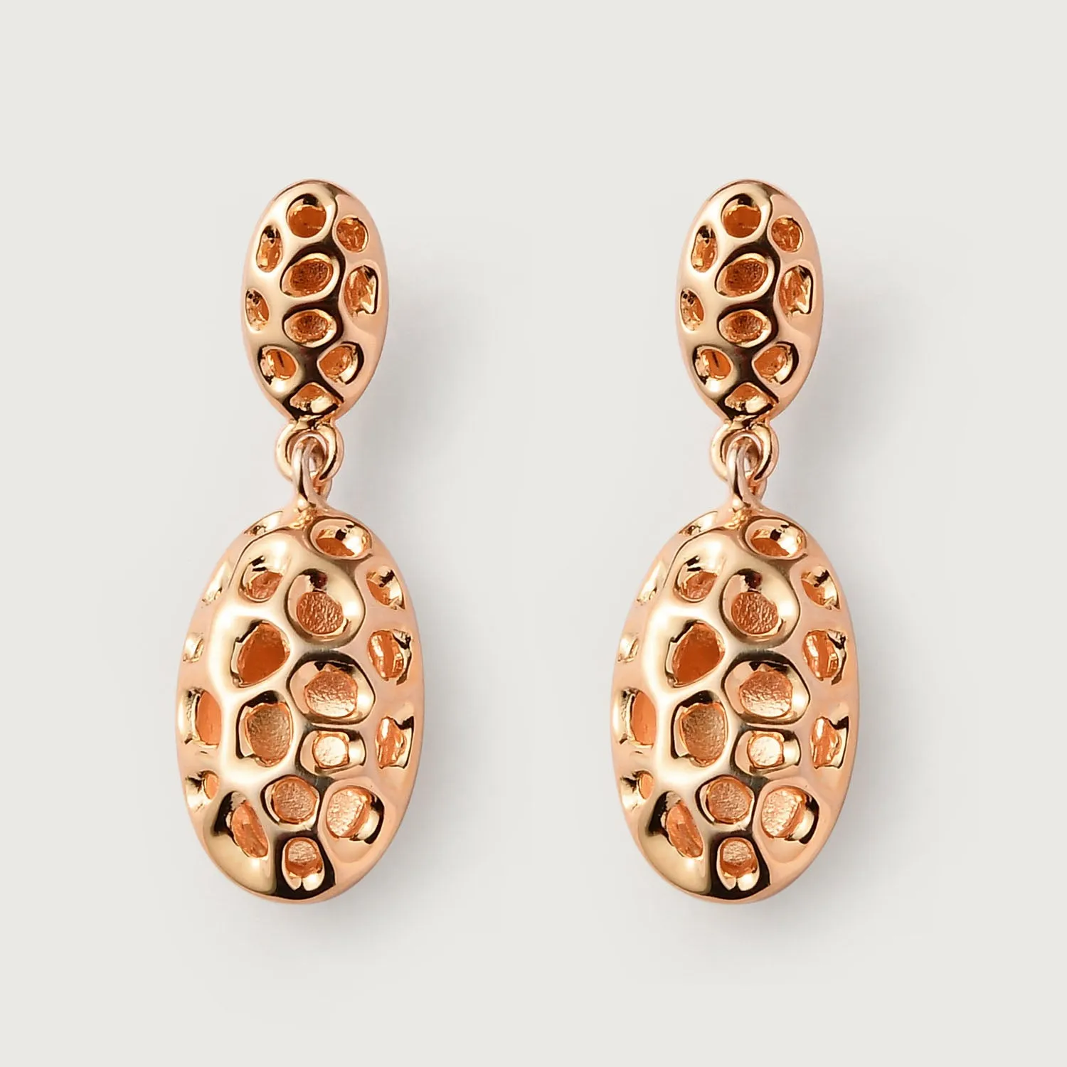 Lattice Pebble Drop Earrings