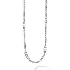 Luna Five Pearl Link Necklace