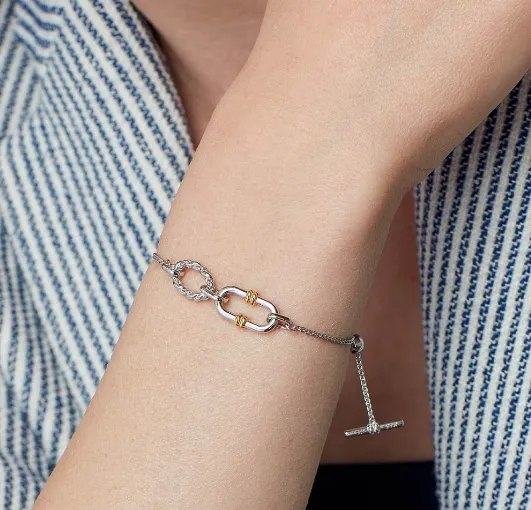 Marina Rope Link Duo Golden Slider Bracelet