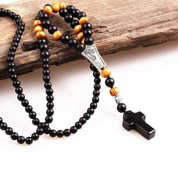 Men's Christian Necklace <br> Beaded Necklace