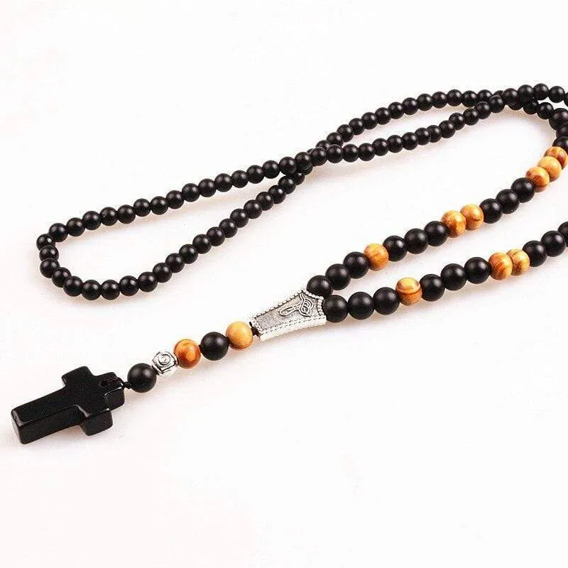 Men's Christian Necklace <br> Beaded Necklace