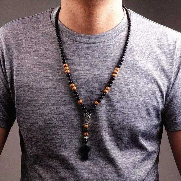 Men's Christian Necklace <br> Beaded Necklace