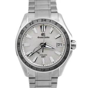 MINT 2022 PAPERS Grand Seiko Evolution 9 SILVER Titanium 41mm GMT SBGE285G B P