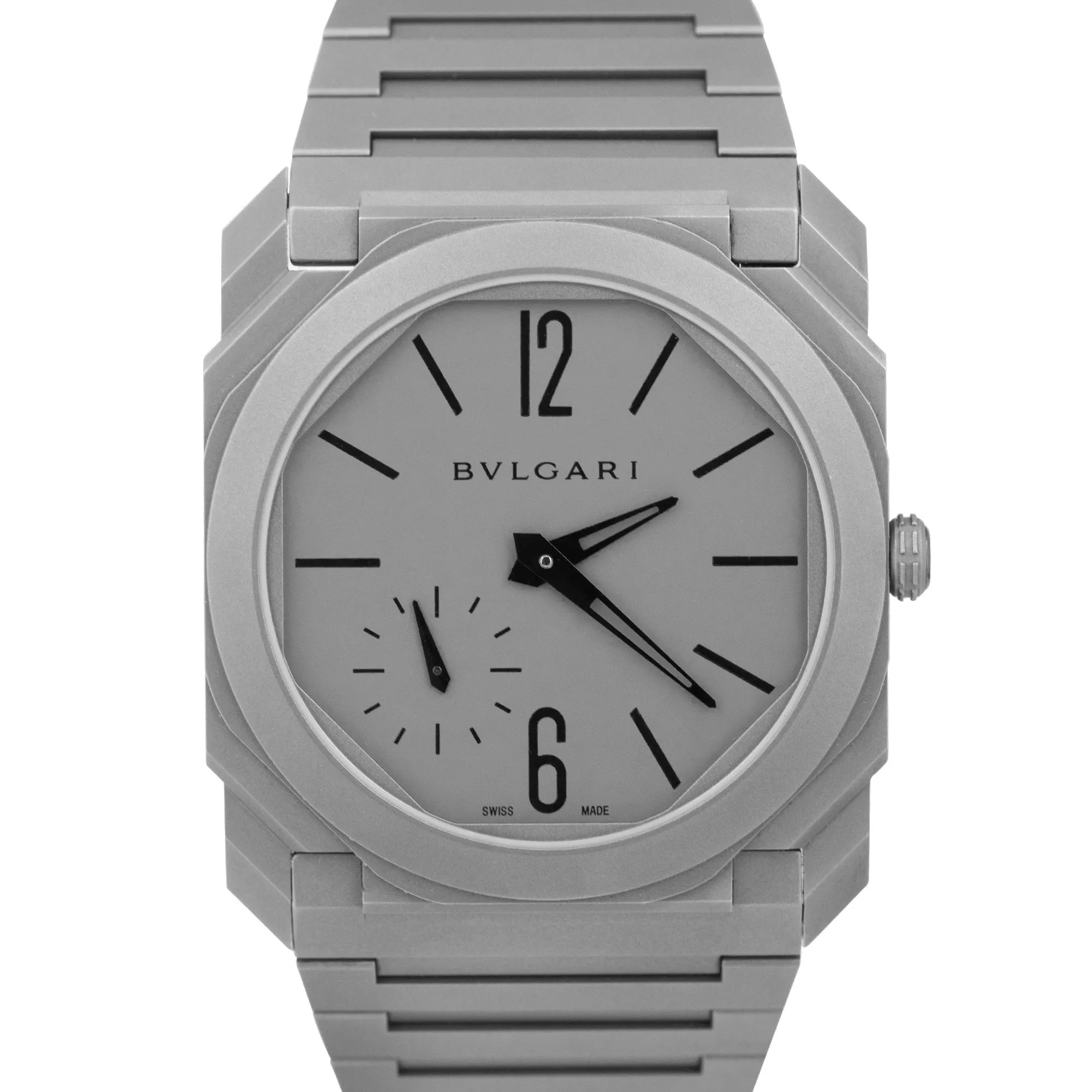 MINT BVLGARI Bulgari Octo Finissimo Titanium 40mm 102713 Automatic Watch PAPERS