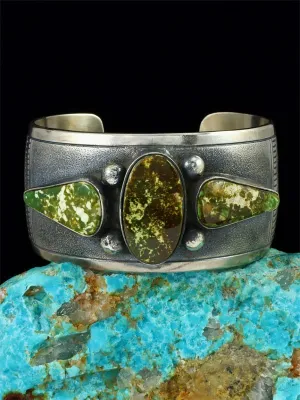 Native American Jewelry Pilot Mountain Turquoise Cuff Bracelet