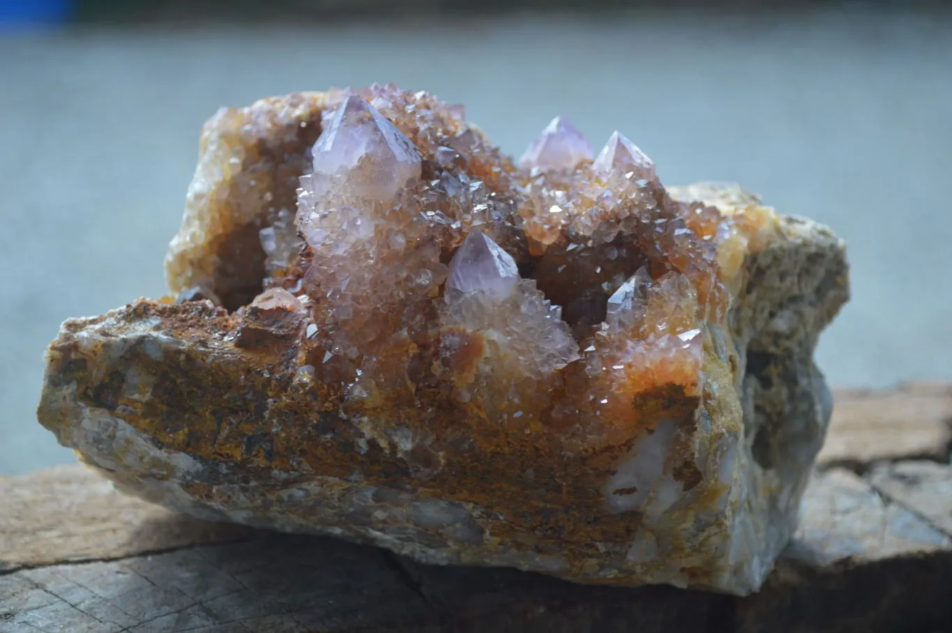 Natural Large Spirit Ametrine Quartz Cluster x 1 From Boekenhouthoek, South Africa